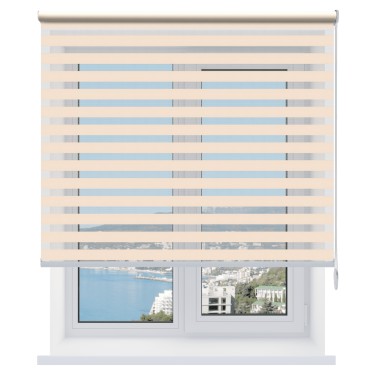 Рулонная штора День-ночь Basic бежевый