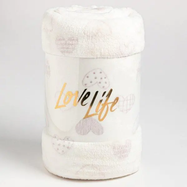 Плед LoveLife Love 150*200 см,100% п/э, велсофт 280 гр/м2