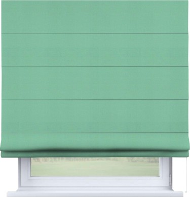 Римская штора «Кортин» для проема, ткань pipa блэкаут бирюза