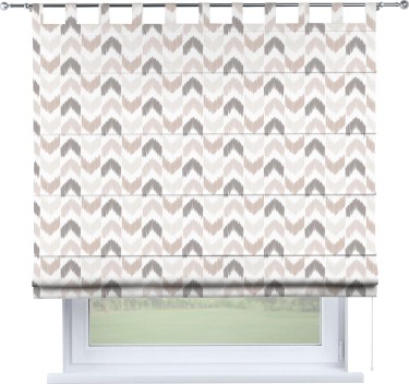 Римская штора «Кортин» на петлях «Икат стрелки»