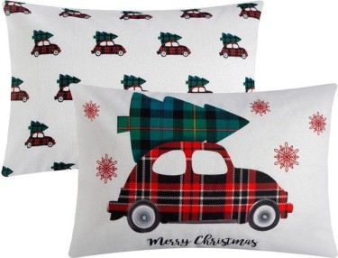 Комплект наволочек "Этель" Merry Christmas 50х70 см - 2 шт, 100% хлопок, бязь