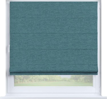 Римская штора «Кортин» на створку, стиф димаут бирюзовый
