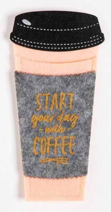 Конверт для столовых приборов "Coffe" 10 х 20 см, 100% п/э, фетр