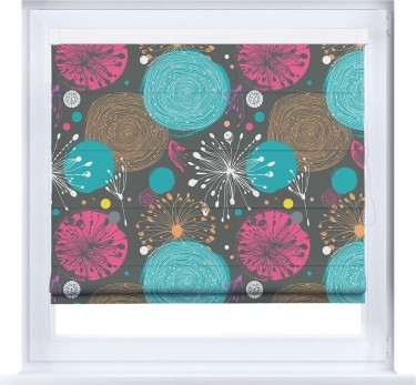 Римская штора «Кортин» кассетная «Милый гранж»