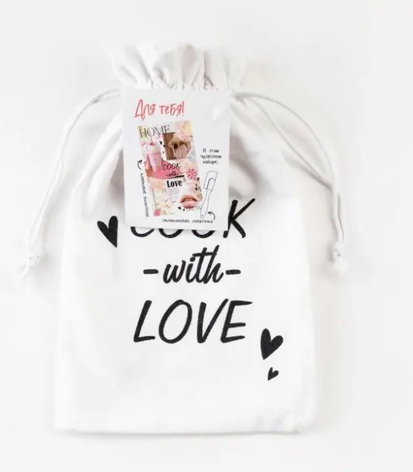 Набор подарочный "Cook with love" полотенце 40х73см, лопатка
