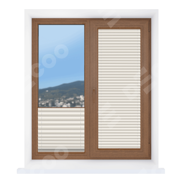 Штора плиссе ткань Солеа кремовый