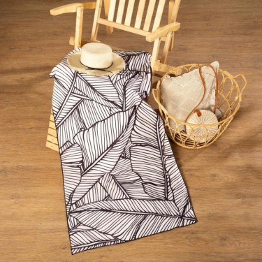 Полотенце пляжное с ручками Этель «Листья», 70*140 см,250гр/м2,100%п/э