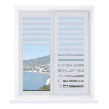 Рулонная штора День-ночь Уни 2  Elsa ВО белый