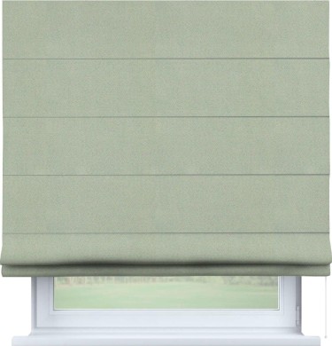 Римская штора «Кортин» для проема, ткань блэкаут однотонный, светло-серый