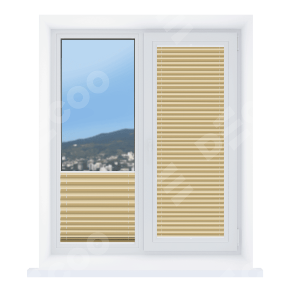 Штора плиссе Эко бежевый, высота от 50 до 220 см