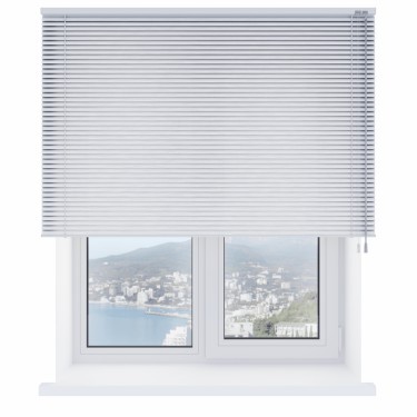 Горизонтальные жалюзи 917п серебряные с перфорацией