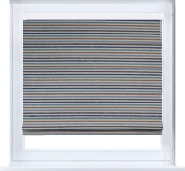 Римская штора «Кортин» кассетная, ткань «Горизонт Утро»