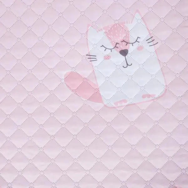 Покрывало детское и наволочка Этель 1,5 сп "Cute cats", 145х210 ±5 см, 40х60 см, микрофибра