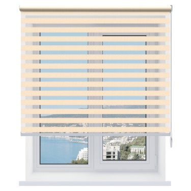 Рулонная штора День-ночь Savana бежевый