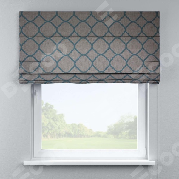 Римская штора «Кортин» для проёма, ткань «Старая Франция»