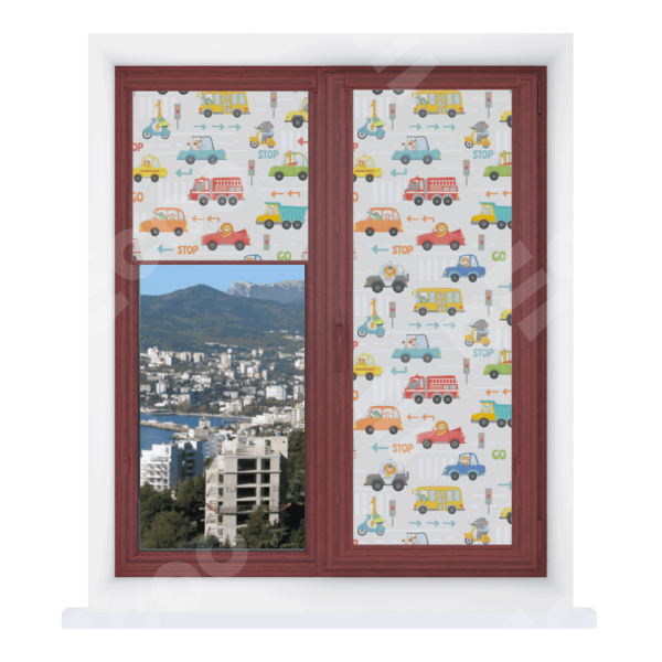 Рулонная штора Уни 2 с принтом Дорожные правила