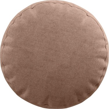 Подушка круглая «Кортин» канвас розовая пудра