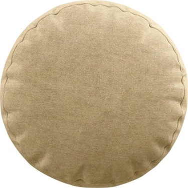 Подушка круглая Cortin вельвет бежевый