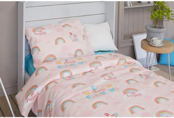 Постельное белье "Этель" 1.5 сп Rainbow 143*215 см, 150*214 см, 50*70 см -1 шт,100% хл, бязь