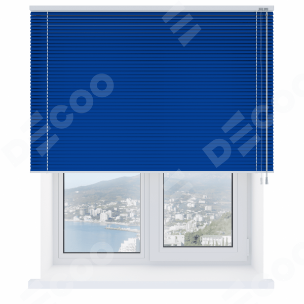 Горизонтальные жалюзи 571, цвет синий, ламели 2,5 см