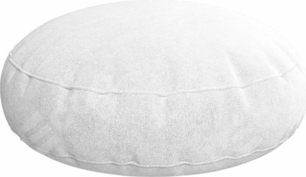 Подушка круглая Cortin вельвет дымчато-белый